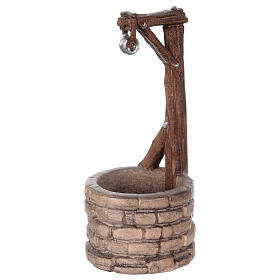Fontana legno dipinto presepe Rainell 9 cm Valgardena
