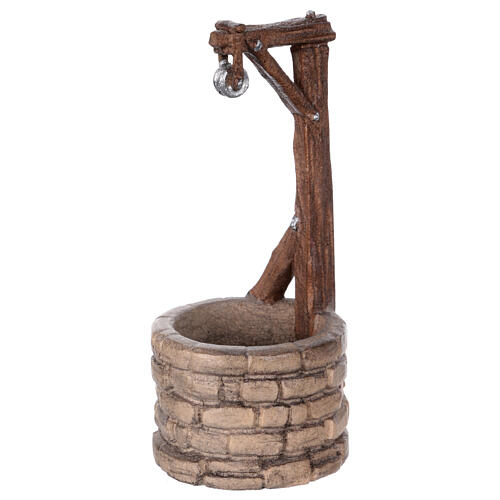 Fontana legno dipinto presepe Rainell 9 cm Valgardena 2