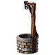 Fontana legno dipinto presepe Val Gardena Rainell 11 cm s2