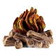 Campfire in painted wood for 11 cm Rainell Nativity scene, Val Gardena s4