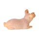 Cochon couché bois peint crèche Rainell 9 cm Val Gardena s3