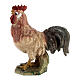 Rooster, 11 cm nativity Reinell, in painted Val Gardena wood s1