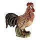 Rooster, 11 cm nativity Reinell, in painted Val Gardena wood s3
