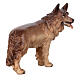 Perro pastor madera pintada belén Rainell 9 cm Val Gardena s2
