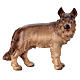 Cão pastor madeira pintada para presépio Rainell figuras altura média 9 cm Val Gardena s1