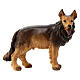 Perro pastor madera pintada belén Val Gardena Rainell 11 cm s1