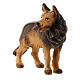 Perro pastor madera pintada belén Val Gardena Rainell 11 cm s2