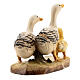 Group of geese in painted wood for 11 cm Rainell Nativity scene, Val Gardena s5