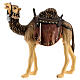 Camel in painted wood for 11 cm Rainell Nativity scene, Val Gardena s1