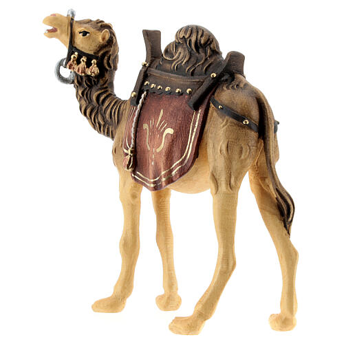 Camel with saddle, 11 cm nativity Rainell, in painted Val Gardena wood 6