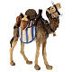 Loaded camel in painted wood for 9 cm Rainell Nativity scene, Val Gardena s3