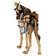 Camelo com bagagens madeira pintada Val Gardena para presépio Rainell com figuras altura média 9 cm s5