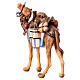 Camello con equipaje madera pintada Val Gardena belén Rainell 11 cm s9