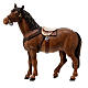 Cavallo legno dipinto presepe Rainell 9 cm Valgardena s1