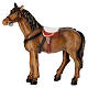 Horse in painted wood from Valgardena for Rainell Nativity Scene 11 cm s1