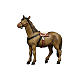 Cavallo legno dipinto presepe Val Gardena Rainell 11 cm s1