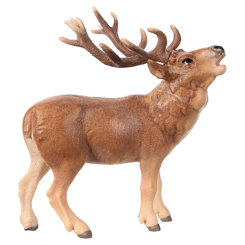 Deer in painted wood from Valgardena for Rainell Nativity Scene 11 cm 1