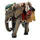 Słoń z bagażami drewno malowane szopka Val Gardena Rainell 11 cm s2