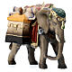 Elephant with baggage, 11 cm nativity Rainell, in painted Val Gardena wood s4