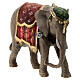Elephant in painted wood from Valgardena for Rainell Nativity Scene 9 cm s3