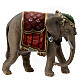 Elefante legno dipinto presepe Rainell 9 cm Valgardena s1