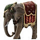 Elefante legno dipinto presepe Rainell 9 cm Valgardena s2