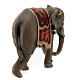 Elefante madeira pintada para presépio Rainell figuras altura média 9 cm Val Gardena s7