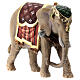 Elephant in painted wood from Valgardena for Rainell Nativity Scene 11 cm s4