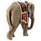 Elephant in painted wood from Valgardena for Rainell Nativity Scene 11 cm s6