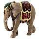 Elefante legno dipinto presepe Val Gardena Rainell 11 cm s3