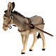 Donkey in painted wood from Valgardena for Rainell Nativity Scene 9 cm s4