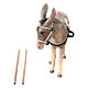 Asino per carretto legno dipinto presepe Val Gardena Rainell 11 cm s2