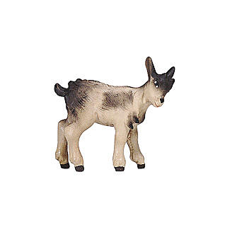 Baby goat, 11 cm nativity Rainell, in painted Val Gardena wood 1