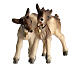 Two baby goats, 11 cm nativity Rainell, in painted Val Gardena wood s2