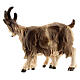 Cabra con cabrita madera pintada belén Val Gardena Rainell 11 cm s3
