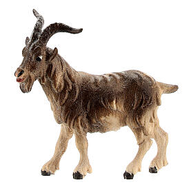 Caprone legno dipinto presepe Rainell 9 cm Valgardena