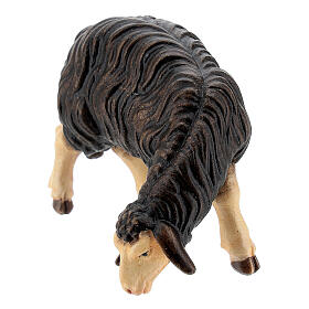 Eating black sheep in painted wood from Val Gardena for Rainell Nativity Scene 11 cm