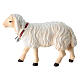 Walking sheep in painted wood from Val Gardena for Rainell Nativity Scene 9 cm s1