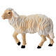 Sheep with head high, 11 cm nativity Rainell, in painted Val Gardena wood s1