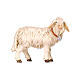 Mouton avec clochette bois peint crèche Rainell Val Gardena 9 cm s1