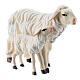 Mouton et agneau debout bois peint crèche Rainell Val Gardena 11 cm s3