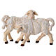Groups of lambs in painted wood from Valgardena for Rainell Nativity Scene 11 cm s1