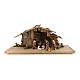 Holy Night hut 12 pieces in painted wood for Rainell Nativity Scene 9 cm s1