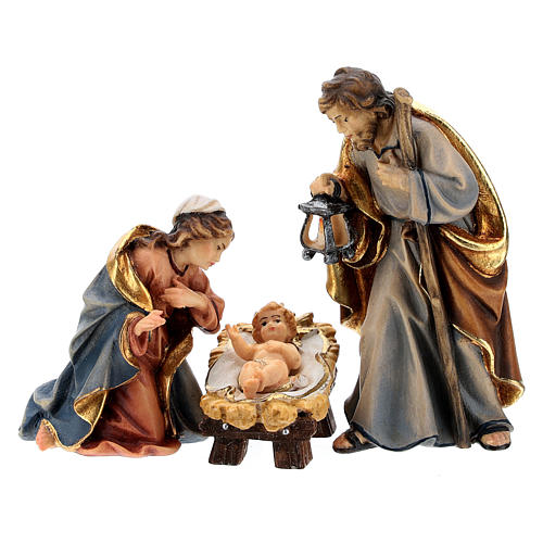 Holy Night stable with figurines,12 pieces painted wood, Rainell Nativity Scene 9 cm 5