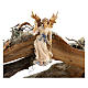 Large hut 12 pieces in painted wood from Val Gardena for Rainell Nativity Scene 11 cm s6