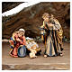 Large hut 12 pieces in painted wood from Val Gardena for Rainell Nativity Scene 11 cm s7
