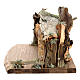 Capanna corteccia grande set 12 pezzi legno dipinto presepe Rainell 11 cm s16