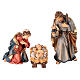 Small hut 6 pieces in painted wood from Val Gardena for Rainell Nativity Scene 9 cm s2