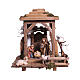 Linterna Noche Sagrada set 3 piezas madera pintada belén Rainell 11 cm s1