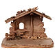 Tyrol Hut for Holy Family 3 pieces in painted wood from Val Gardena for Rainell Nativity Scene 9 cm s4